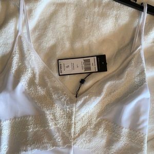 BCBG white handkerchief dress. With all tags!